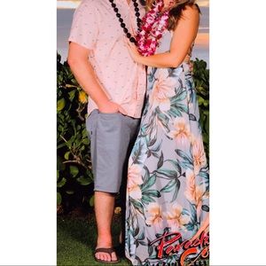Lulu's Dresses - Love Abloom Grey Floral Print Lace Up Maxi Dress Lulu's Dresses - Love Abloom Grey Floral Print Lace Up Maxi Dress